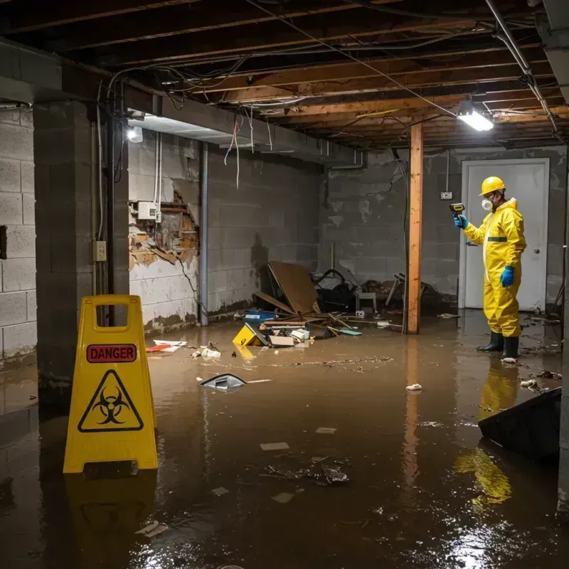 Flooded Basement Electrical Hazard in Roslyn Heights, NY Property